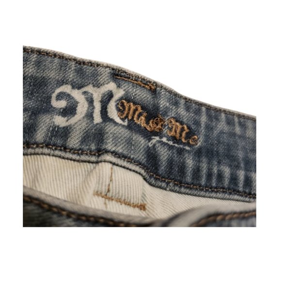 Miss Me Blue Jeans Flare Studs Distressed Denim JP4503 | Women's 28 Pre-owned - Picture 5 of 14
